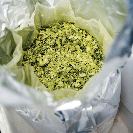 Hops in a container